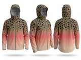 Wet jacket front side back views